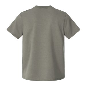 Summer 2025 Short Sleeve Knit Tee - Standard Fit Shoulder Spliced Fitted T-Shirt for Effortless Style