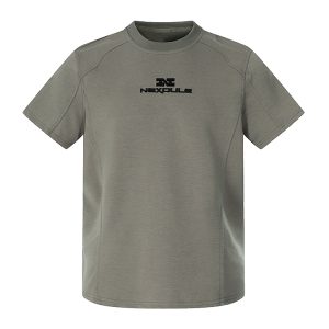 Summer 2025 Short Sleeve Knit Tee - Standard Fit Shoulder Spliced Fitted T-Shirt for Effortless Style