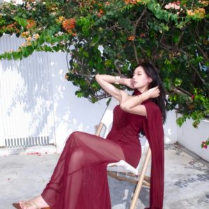 Summer Beach Vacation Strapless Mesh Dress for Women - High-End Bodycon Long Skirt with Ribbon Detail