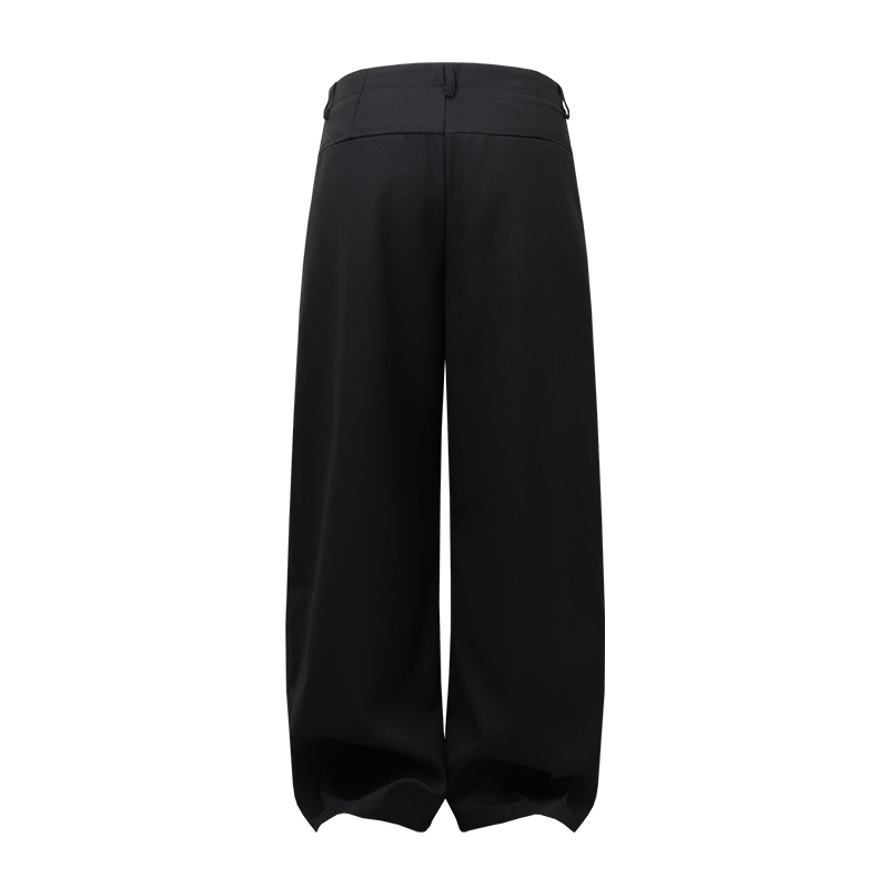 Summer Korean Style Trendy Loose-Fit Wide-Leg Trousers - Straight-Cut Casual Pants for Effortless 90s-Inspired Fashion