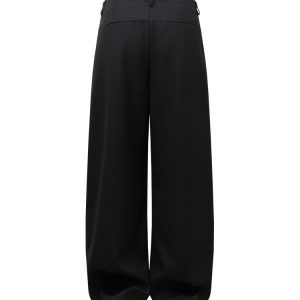 Summer Korean Style Trendy Loose-Fit Wide-Leg Trousers - Straight-Cut Casual Pants for Effortless 90s-Inspired Fashion
