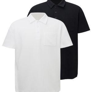 Summer Mechanism Pattern Slim Fit Short Sleeve Polo Shirt - Cool Breathable Versatile T-Shirt for Trendy Y2K Style