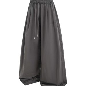 Summer Pleated Straight Loose Cargo Pants for Outdoor Adventure, Windproof Sports Trousers, Casual 90s Style