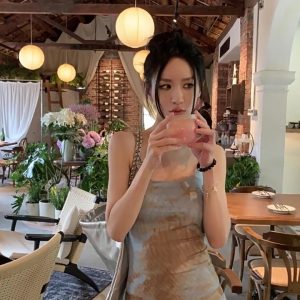Summer Tie-Dye Strapless Bodycon Long Dress for Women - Slim Waist-Cinching Design, Perfect for Vacations and Hot Days