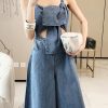 Summer Women's Wide-Leg Jumpsuit - Off-Shoulder, Hollow Twist Knot Design, Trendy Denim Fashion for European Style