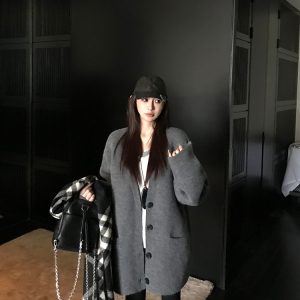 Sunset Harbor Knitted Cardigan Sweater for Women, Loose Shawl Style, Cozy Spring & Winter Layering, Casual Fashion Essential