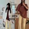 Super Stylish Bootcut Flared Pants in Soft Corduroy Fabric - Trendy Korean Style for Effortless Chic Look