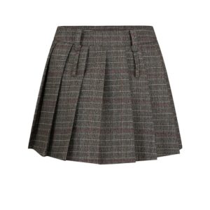 Sweet and Spicy Style Halter Neck Off-Shoulder Solid Color Fitted Knit Top and Skirt Set - Korean Style Fashion