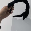 Sweet Velvet Big Bow Black Ribbon Headband - Korean Style, Cute Fashion Accessory for Women and Girls