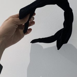 Sweet Velvet Big Bow Black Ribbon Headband - Korean Style, Cute Fashion Accessory for Women and Girls