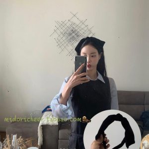 Sweet Velvet Big Bow Black Ribbon Headband - Korean Style, Cute Fashion Accessory for Women and Girls