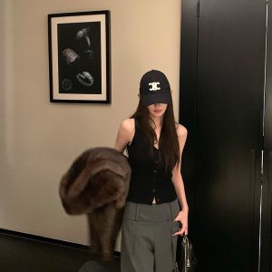 Three-Dimensional Wide-Leg Hip-Enhancing Casual Pants - Fashion Pioneer 380G Suit for Trendy 90s Y2K Style