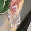 Transparent Summer Phone Case for iPhone 15 Pro Max - Hand-Painted Ginkgo Design, Two-in-One Soft Shell, Niche Aesthetic Style