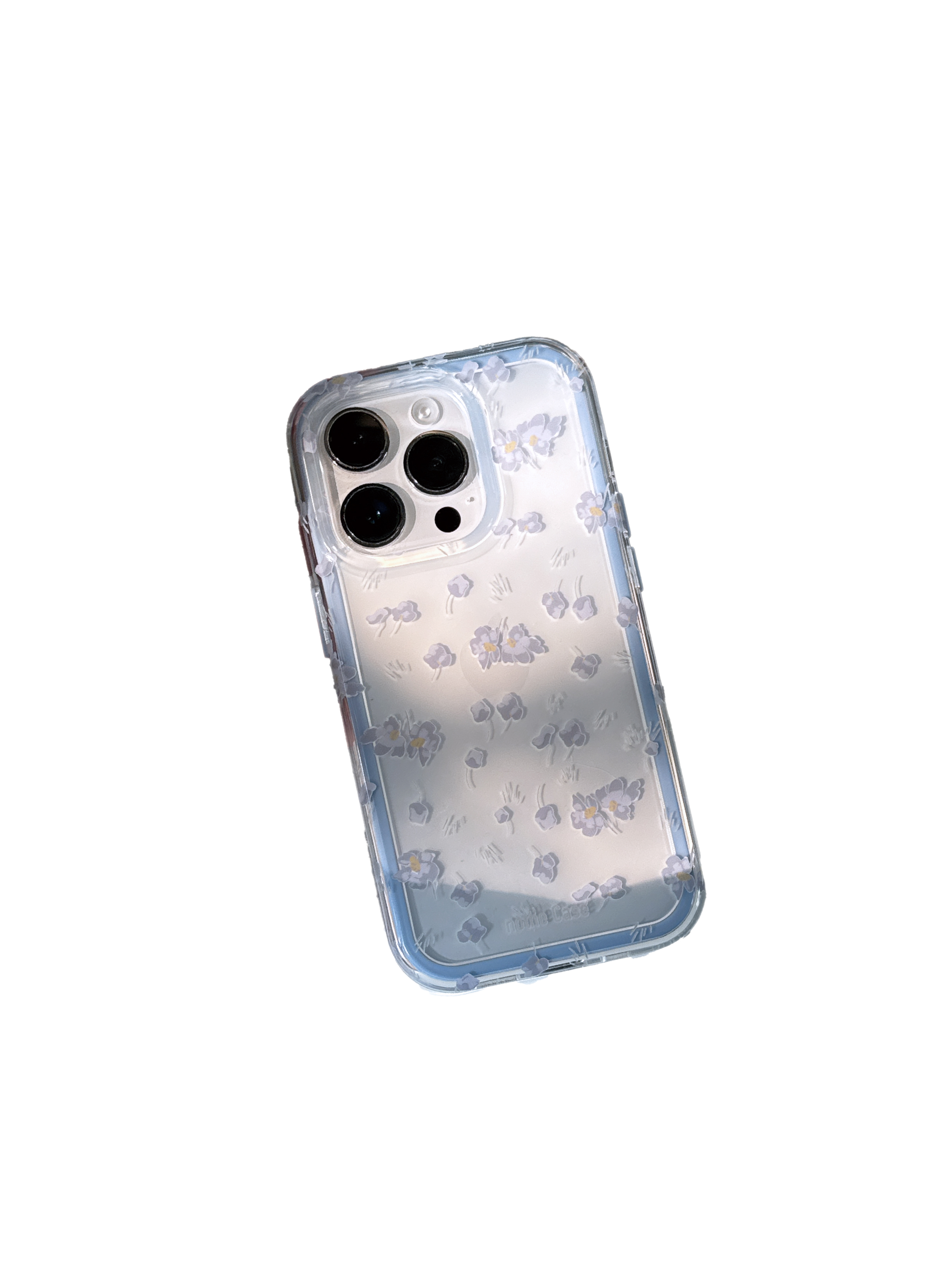 Transparent Summer Phone Case for iPhone 15 Pro Max - Hand-Painted Ginkgo Design, Two-in-One Soft Shell, Niche Aesthetic Style
