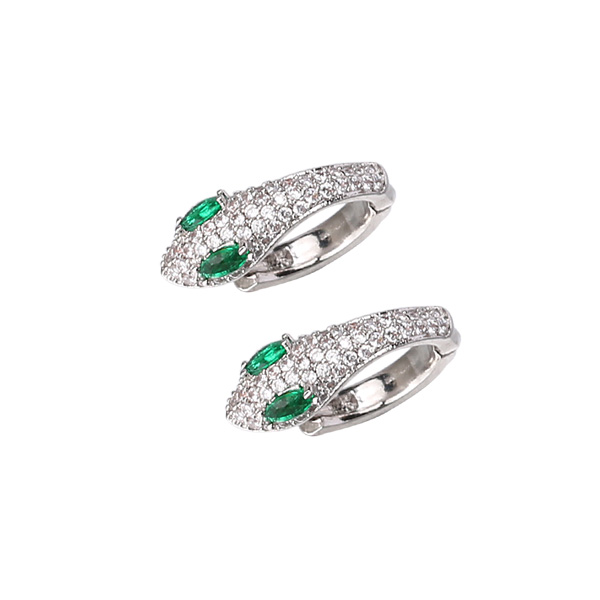 Trendy Colorful Snake-Shaped Ear Clips for Women, Unique Statement Earrings for Fashion Lovers