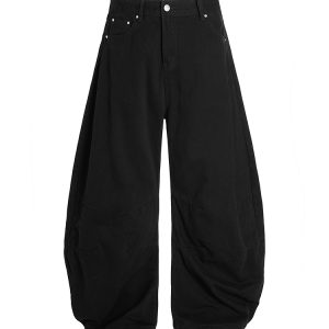 Trendy Curved Blade Pants for Women - 2025 Style American Casual Fashion - Chic Machete Design