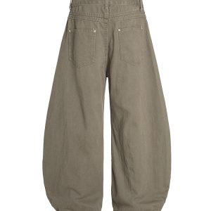 Trendy Curved Blade Pants for Women - 2025 Style American Casual Fashion - Chic Machete Design