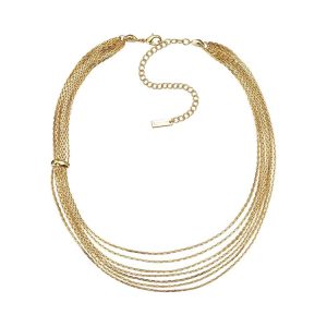 Trendy Doudou-Style Gold and Silver Multi-Layer Tassel Necklace for Women, High-End Decorative Collarbone Chain