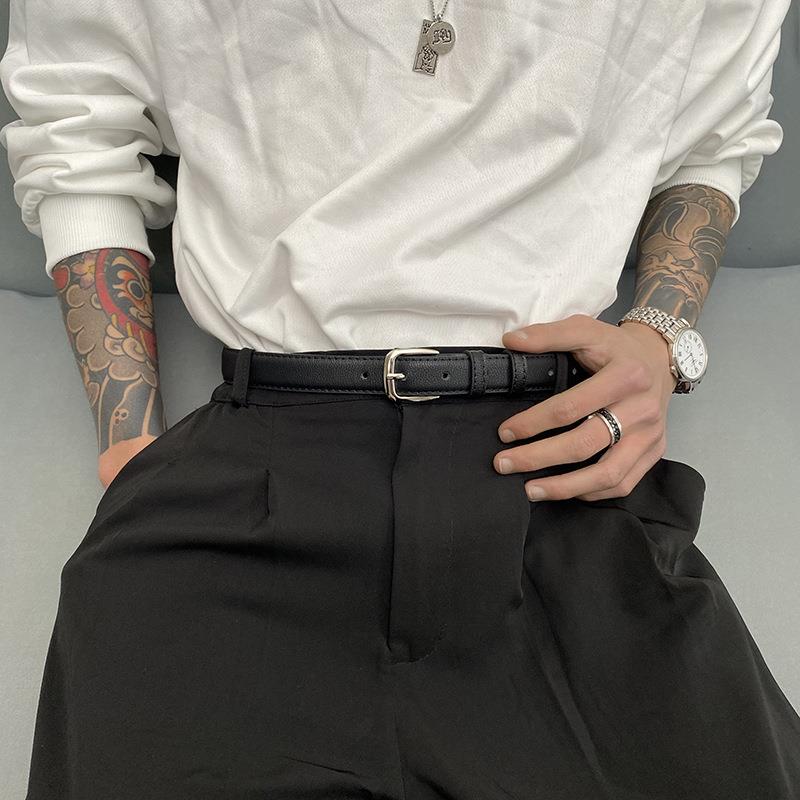 Trendy Korean Style Belt - Universal Thin Versatile Design for Students, Simple Personality Accessory, Perfect for Casual Looks