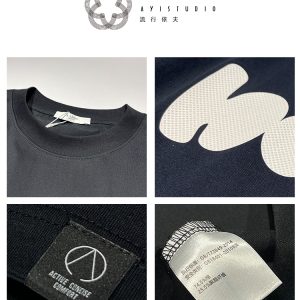 Trendy Loose Short Sleeve T-Shirt for Men - Casual Round Neck Tee with Letter Rubber Print - Versatile 2023 Spring/Summer Style