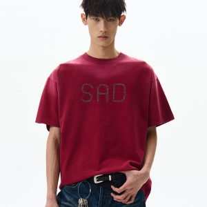 Trendy Retro Barn Style Short-Sleeve T-Shirt for Women - American High Street Clean Fit Letter Design Top