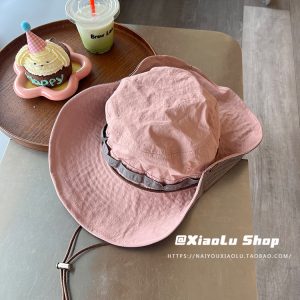 Trendy Western Cowboy Wide Brim Sun Hat for Women - Quick-Dry Outdoor Fisherman Hat for Summer Hiking and Sun Protection