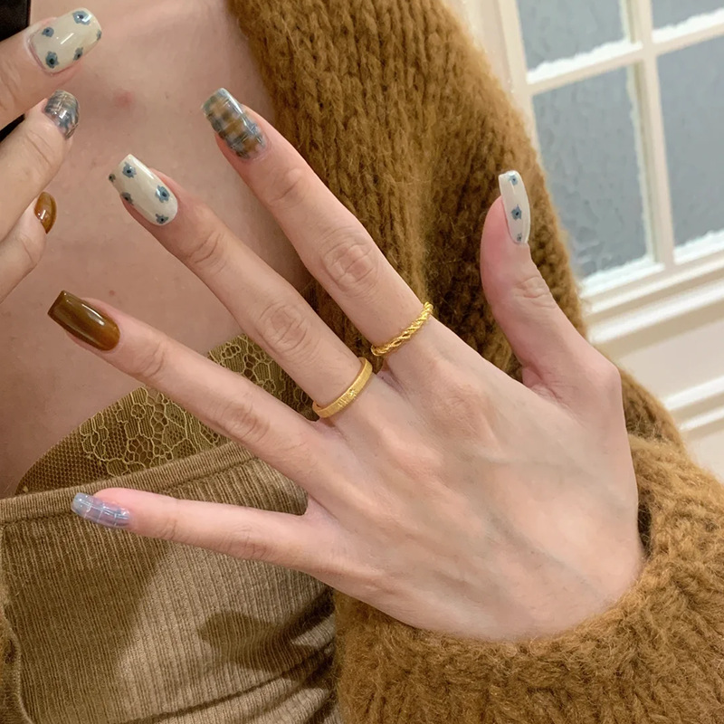 Twisted Starry Thread Ring for Women - Light Luxury High-End Versatile Index Finger Accessory - 2025 Trendy Jewelry