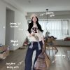 Two-Color Retro Letter Sweater - Slimming Straight Shoulder Fit for Magical World Vibes - Trendy Y2K Style