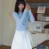 Two-Piece Lace-Up Top with Fitted Long Sleeve T-Shirt - Trendy Y2K Style Layered Look
