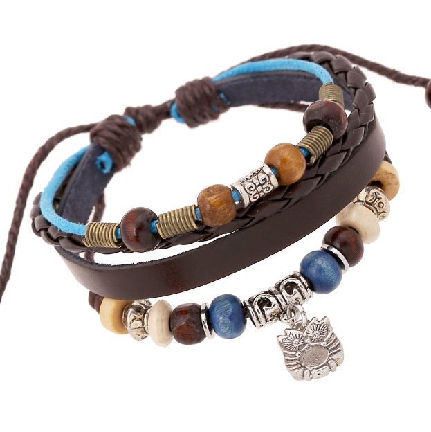 Unique Adjustable Hip-Hop Bracelet for Couples, Woven Design, Soul Collision Inspired, Perfect Gift for Trendy Duos