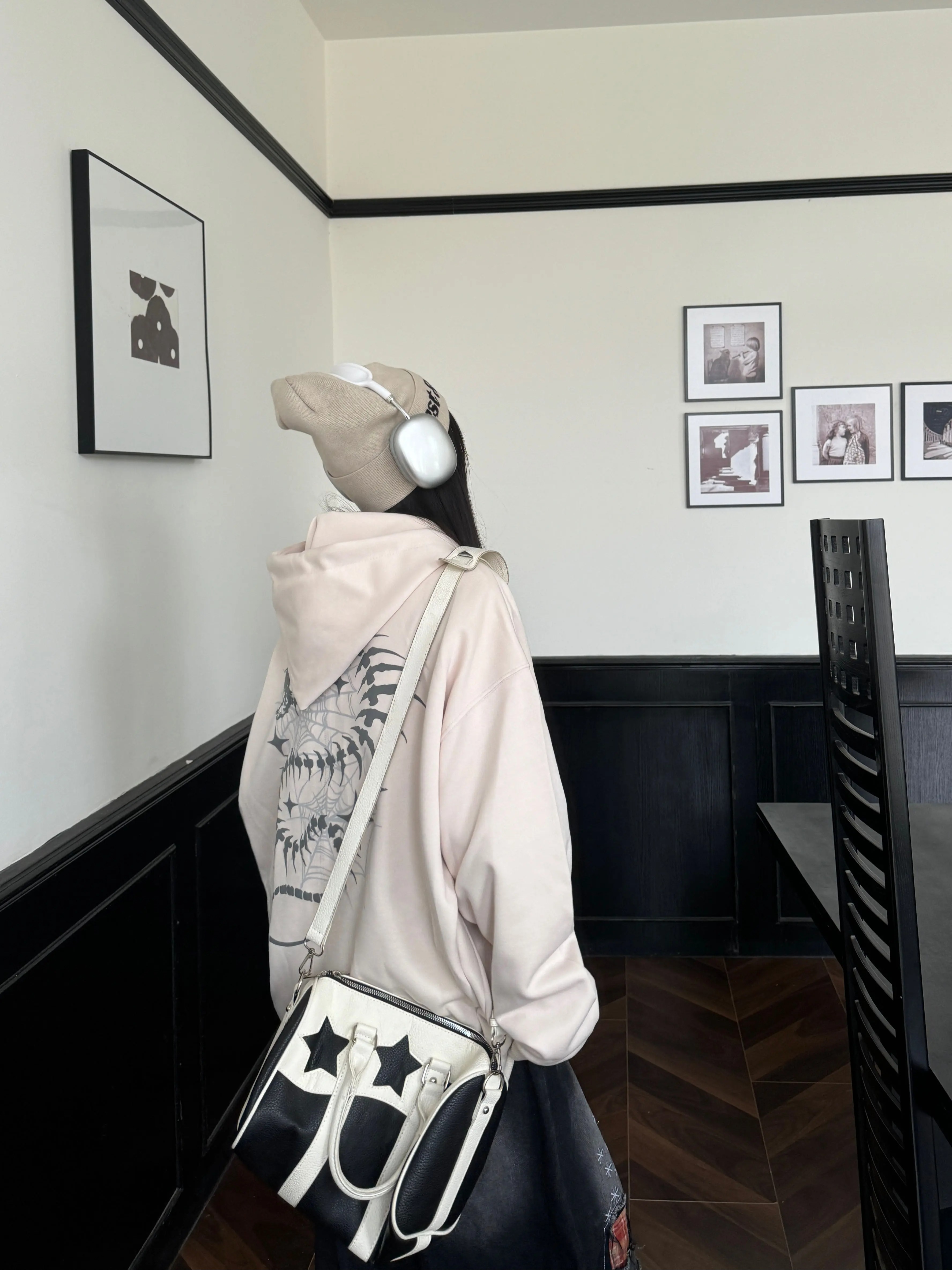 Unisex Snake Year Skeleton Print Hoodie Jacket - Limited Edition Spring Zipper Cardigan in Trendy Amoeba Style