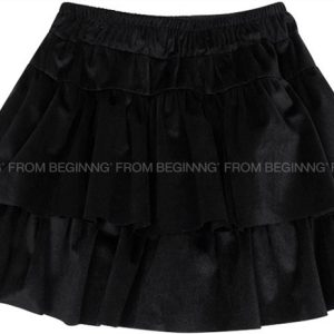 Velvet Mini Skirt - Ballet Girl Winter Limited Edition, Korean Style, Chic Fashion for a Stylish Look