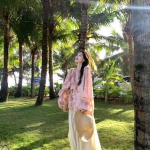 Versatile Flowing Fairy Half-Length Skirt with Elastic Waist - Moonlight Sonata Umbrella Skirt for Women, Perfect for Y2K and Boho Styles