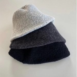 Versatile Knitted Bucket Hat for Autumn & Winter - Comfortable Plush Grainy Fisherman's Style - Korean Fashion Essential