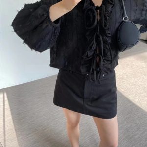 Versatile Minimalist Adjustable Waistband Mini Skirt for Women – Casual Anti-Exposure Half Skirt, Perfect for Y2K and Everyday Style