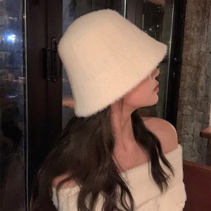 Versatile Mink Fur Bucket Hat for Women - 2023 Autumn/Winter Face-Shaping Fisherman Style
