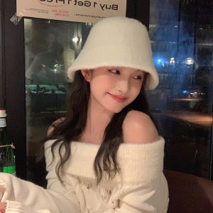 Versatile Mink Fur Bucket Hat for Women - 2023 Autumn/Winter Face-Shaping Fisherman Style