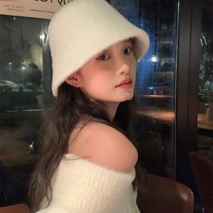 Versatile Mink Fur Bucket Hat for Women - 2023 Autumn/Winter Face-Shaping Fisherman Style