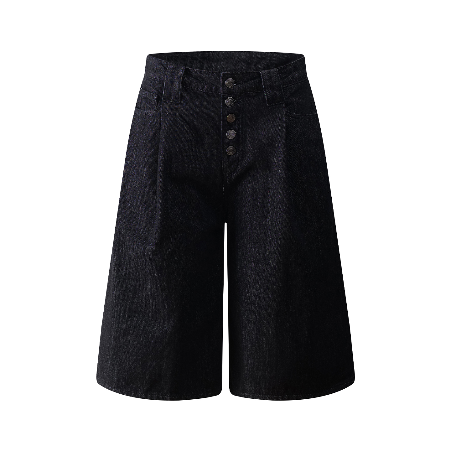 Vintage American Button Fly Raw Denim Shorts for Summer - Cleanfit High Street Style 7/10 Pants