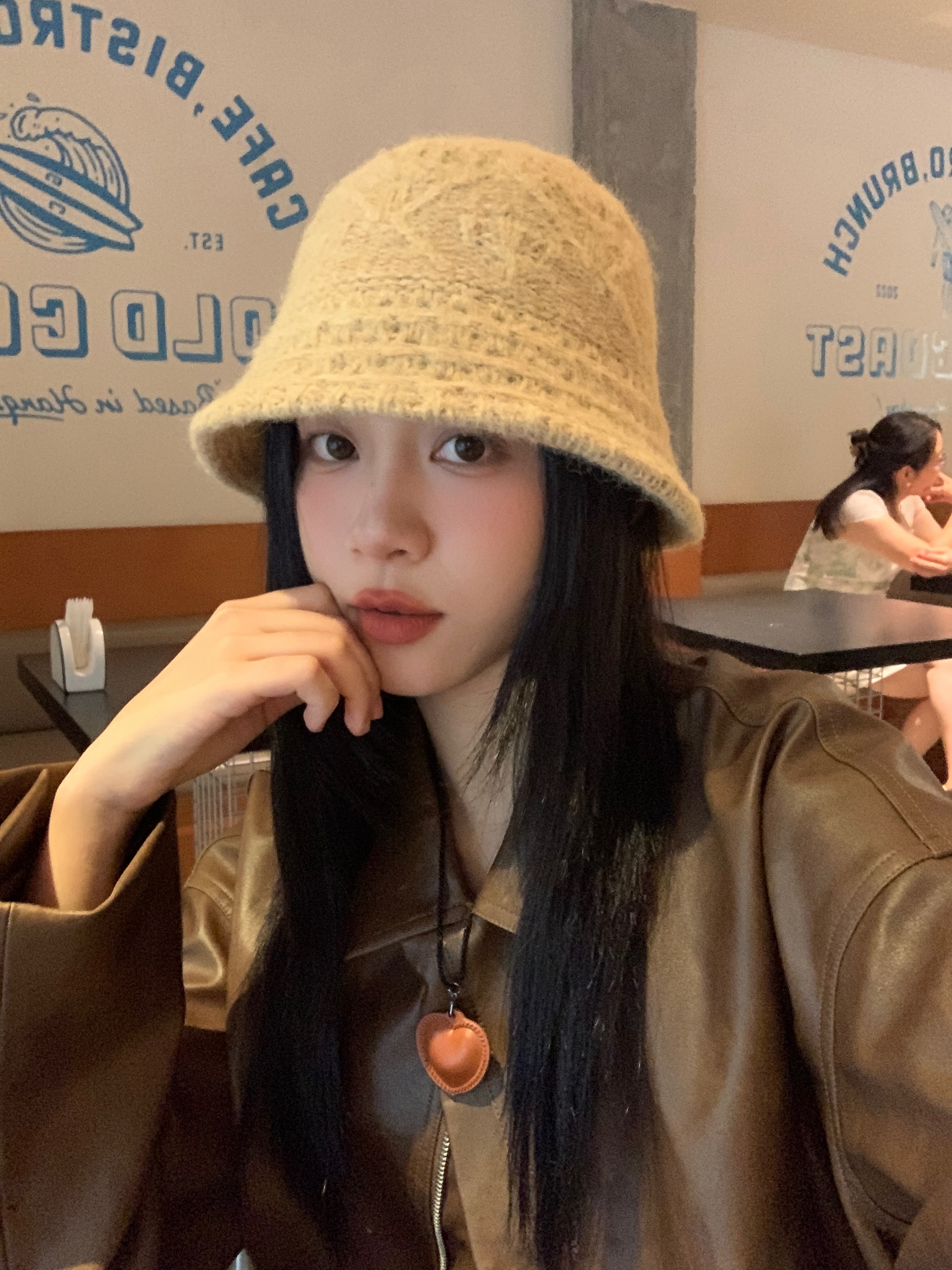 Vintage Artistic Crochet Fisherman Hat for Women - Face-Covering Bucket Hat, Warm Autumn-Winter Accessory, Flattering Design