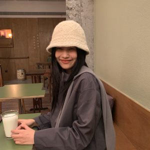 Vintage Artistic Crochet Fisherman Hat for Women - Face-Covering Bucket Hat, Warm Autumn-Winter Accessory, Flattering Design