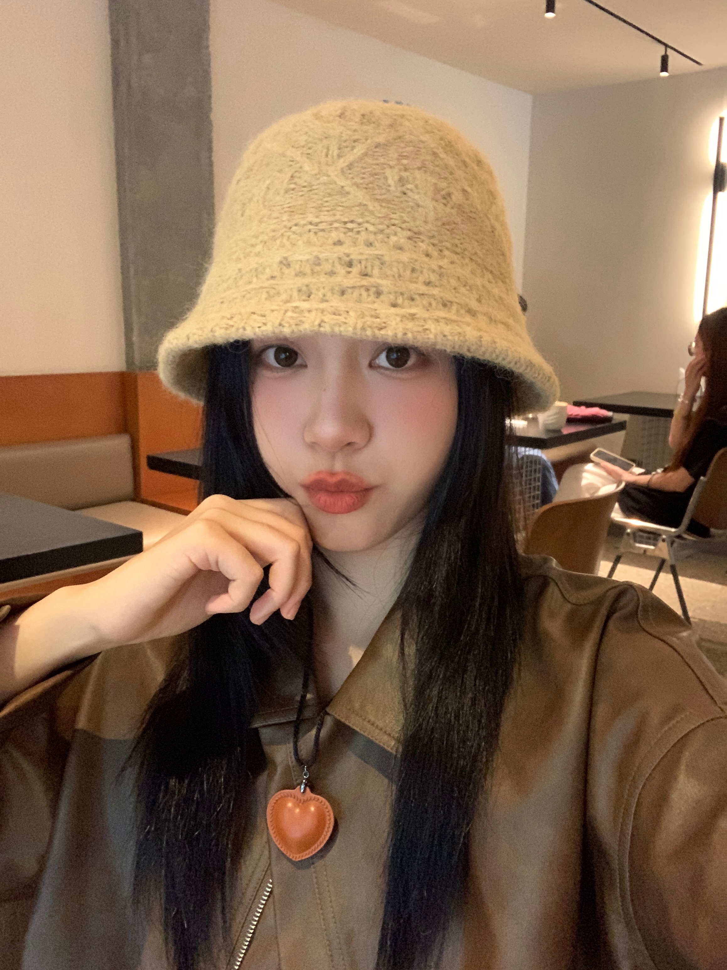 Vintage Artistic Crochet Fisherman Hat for Women - Face-Covering Bucket Hat, Warm Autumn-Winter Accessory, Flattering Design