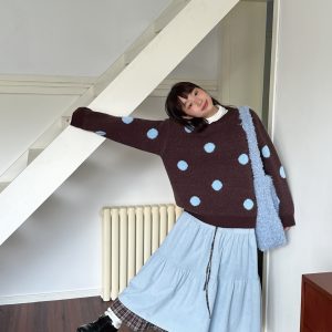 Vintage Autumn Winter Double-Layer Corduroy Midi Skirt - Heavy-Duty Slim-Fit Cake Skirt for Gallery Girl Style