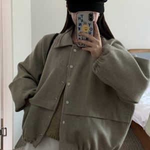 Vintage Clay Beret - Cute Round Hat, Korean Style, Fashionable Accessory for a Chic Look