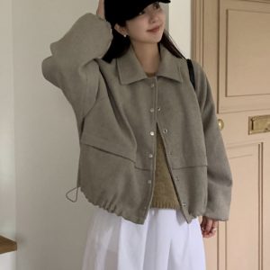 Vintage Clay Beret - Cute Round Hat, Korean Style, Fashionable Accessory for a Chic Look