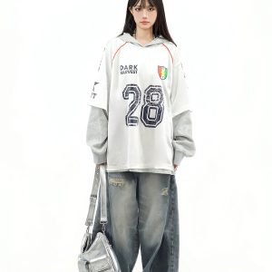 Vintage Distressed Wide-Leg Lantern Pants in American Street Graffiti Style