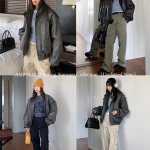 Vintage Gray Heavy-Duty Structured Leather Motorcycle Jacket for Women, Designer PU Leather Outerwear, 90s Inspired Fashion