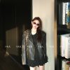 Vintage Hippie High-Quality Leather Jacket for Women, Stylish Spring Motorcycle Coat, Boho Chic Fashion Outerwear