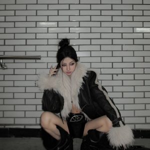Vintage-Inspired Eco-Friendly Faux Fur Quilted Coat for Women - Heavy-Duty Spicy Girl Fall/Winter 2023 Outerwear
