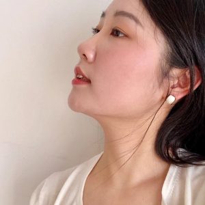 Vintage Minimalist S925 Pure Silver Enamel Earrings for Women - Court Style Ear Clips, Perfect for Y2K and Modern Fashion